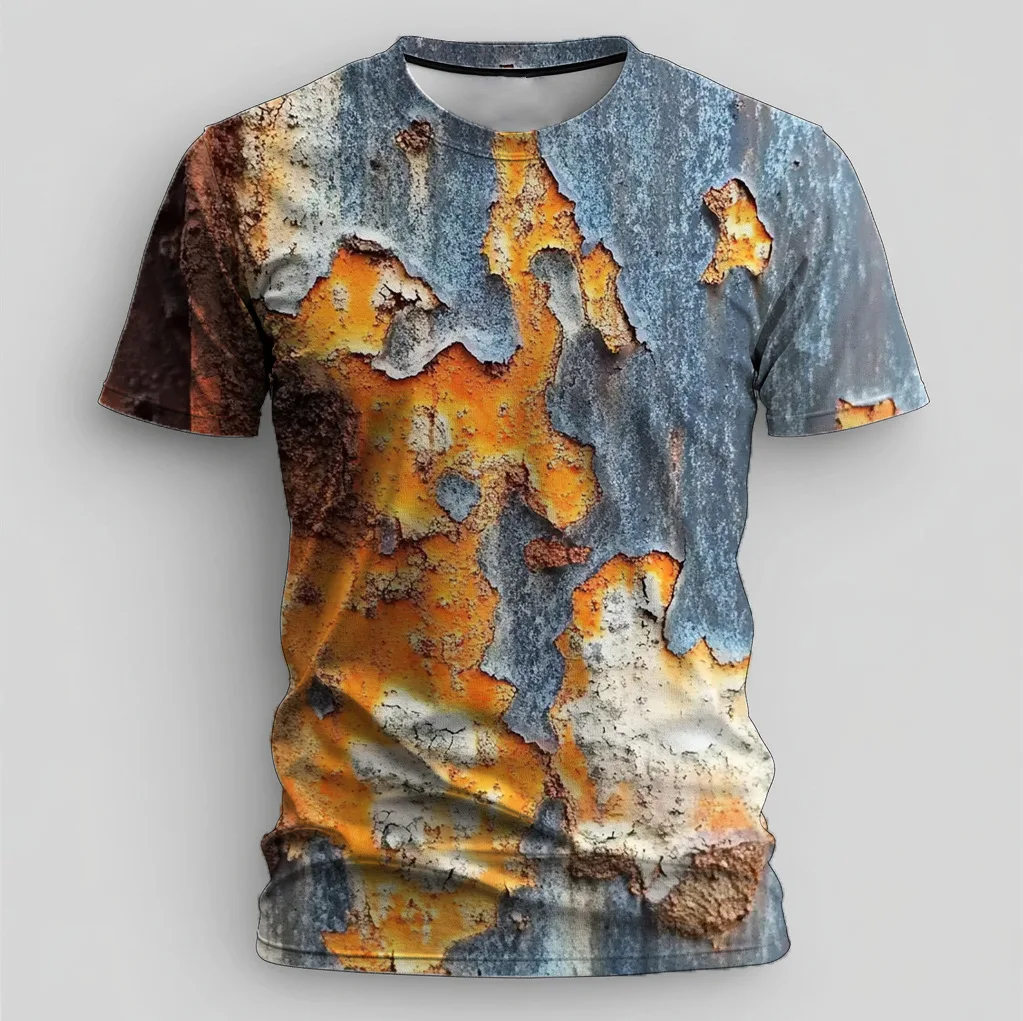 Mens Casual Retro Short Sleeve T Shirt