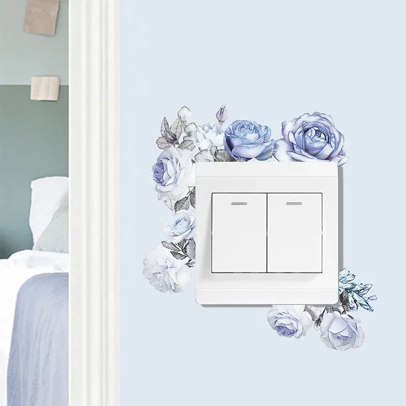 8 Adesivi Murali Per Interruttori - Motivi Piante Tropicali, PVC Rimovibile, Decorazione Casa - Foto 4