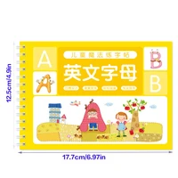 Cahier 3D réutilisable pour enfants, pour calligraphie, chiffres, écriture manuscrite, apprentissage des mathématiques, livre de pratique pour enfants 2