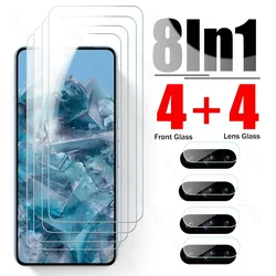 Ultimate 5G Phone Protection Kit - Premium Case with 8-in-1 Camera Lens & Tempered Glass Screen Protector for Google Pixel8pro (8In1 4Front 4Lens)