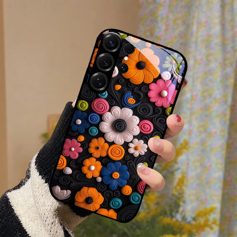 Premium Tempered Glass Phone Case - Ultra-Durable Hard PC Protective Cover