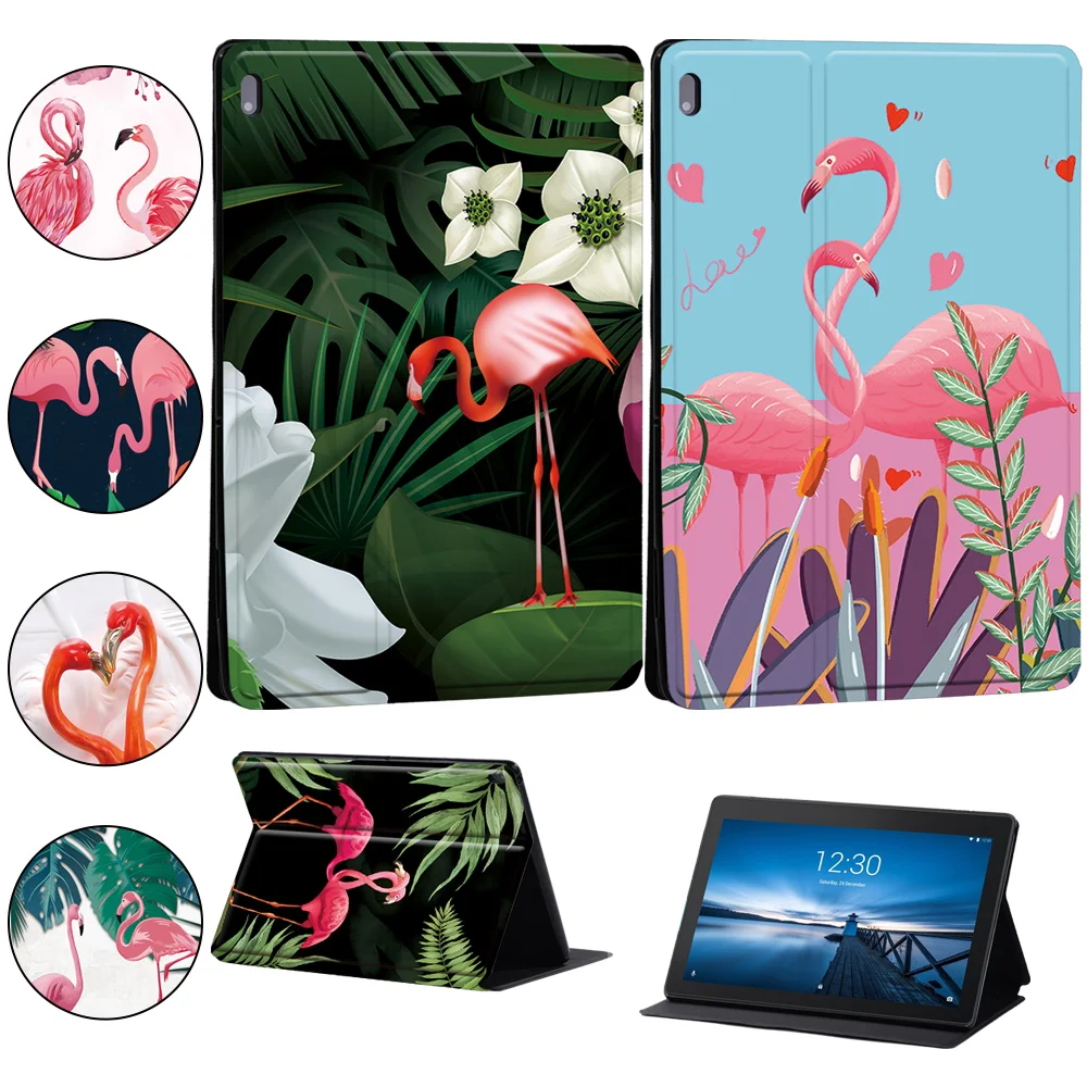 Cover For Lenovo Tab M8 M7/Tab M10 Hd/Tab M10 Plus Leather Foldable Protective Tablet Cover For Tab M10 10.1" X605F/Tab E10 10.1