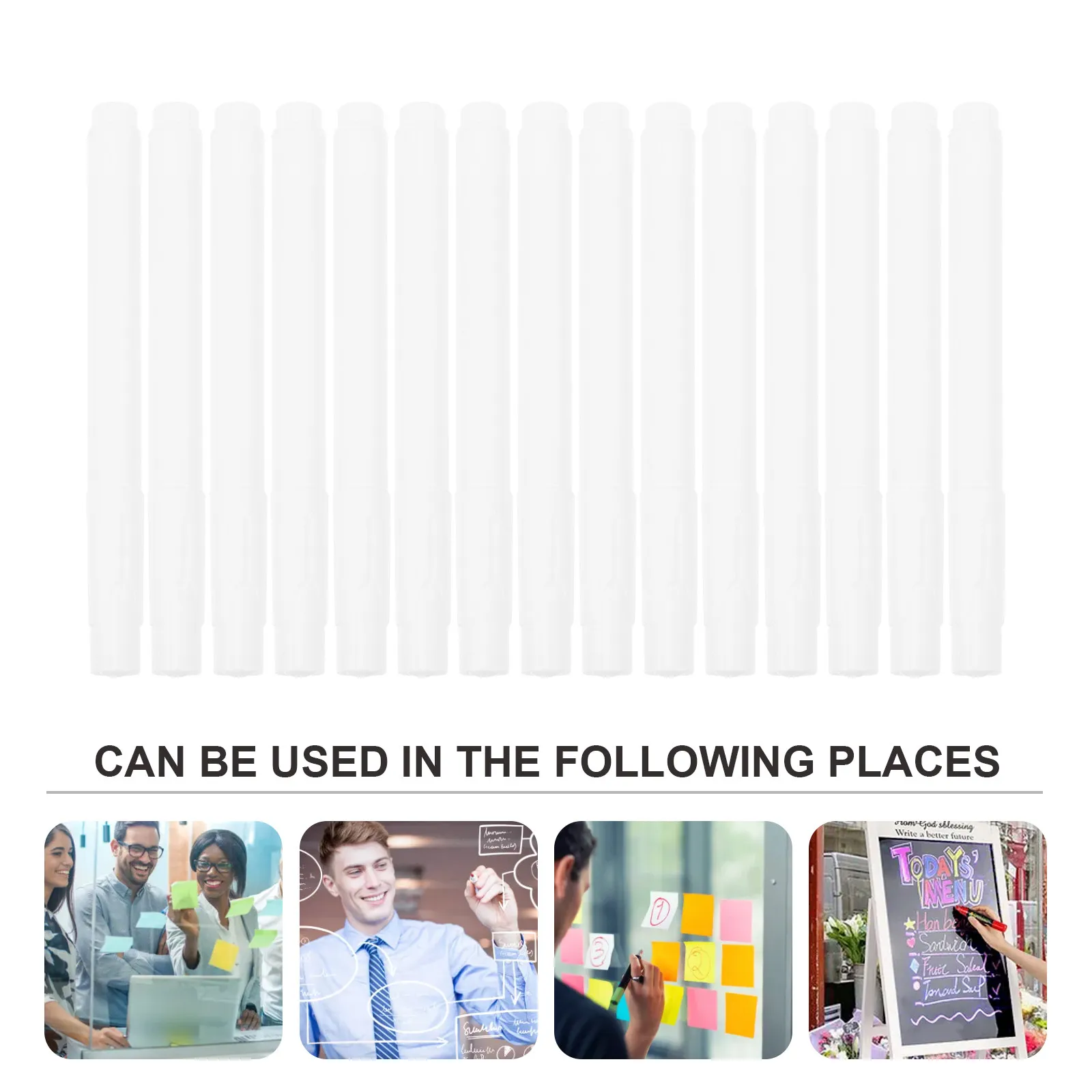 15Pcs 액체 분필 펜 유리 화이트 보드 칠판 종이 플라스틱 칠판에 대 한 프리미엄 무취 친환경 지울 수 있는 마커