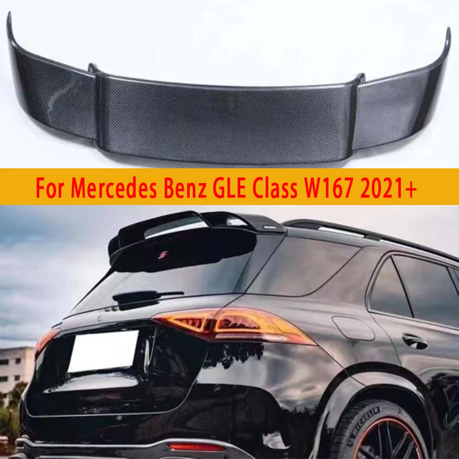 

Задние плавники для Mercedes Benz GLE Class W167 2021 +, задний спойлер из углеродного волокна, автомобильное крыло, модифицированное заднее крыло, комплект кузова