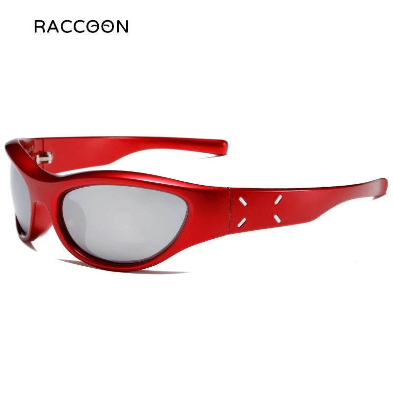 LUVATRAM singleriders backrush系00s Y2K Cyber Y2k Vintage Wrap Around Sunglasses Women Trendy Retro