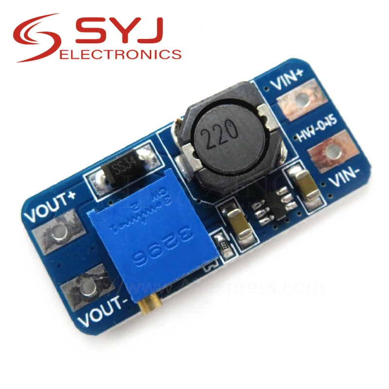 Mt3608 Dc-Dc Modulo Boost Regolabile 2A Boost Plate 2A Modulo Step Up Con Usb 2V - 24V A 5V 9V 12V 28V Lm2577 In Magazzino