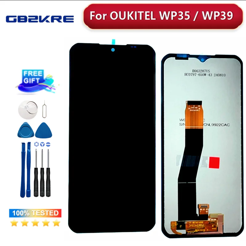 Yuxyiony Nuovo Schermo di Ricambio per OUKITEL WP23 / WP23 PRO Display LCD Riparazione Schermo e Strumento di Ricambio Accessori