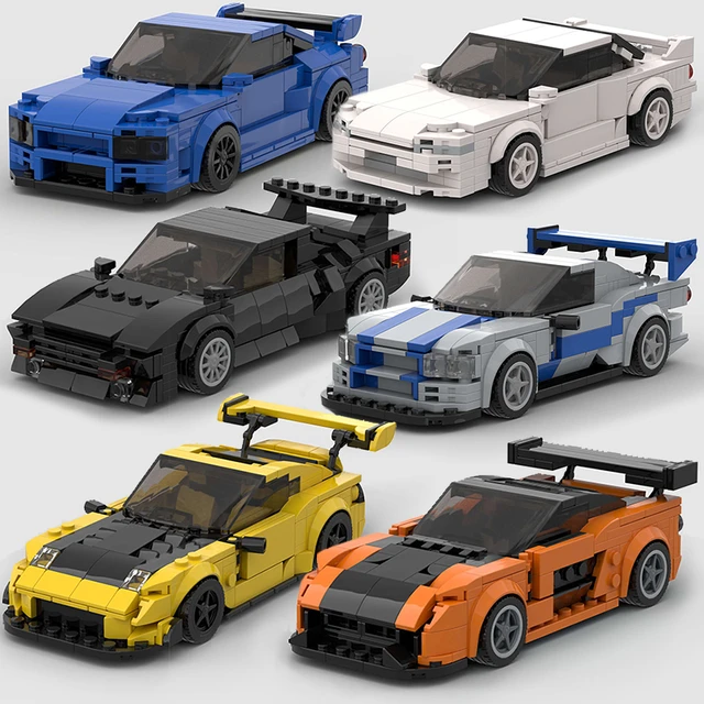 MOC-décennie s de construction de véhicules de sport pour garçons, Fast &  Furious 1 Bricks