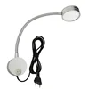 Silver Black Flexible Hose LED book light 3W 5W 7W EU plug Night Light Bedside Reading lamp Study Painting Wall mount book lamp 5