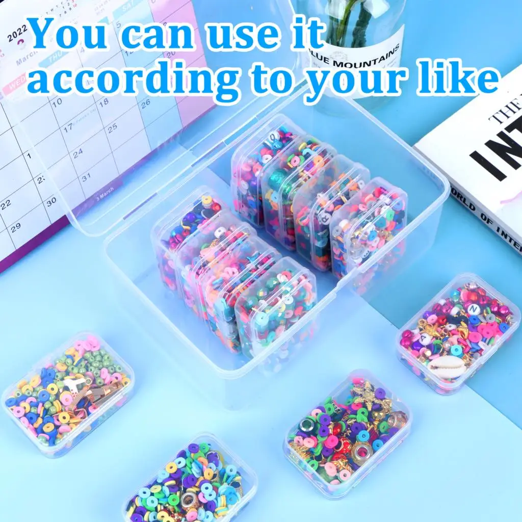 10pcs Portable Transparent Containers Plastic Clear Storage Boxes With Lids  95x45x20mm Collection Box Mayitr - Storage Boxes & Bins - AliExpress