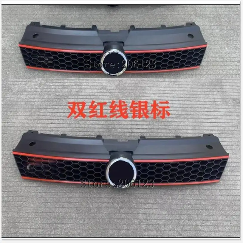 

Racing Grille Honeycomb Grill Center Grille For Volkswagen VW Polo 6R 2009 2010 2011 2012 2013 ABS Front Bumper Mask Mesh Cover