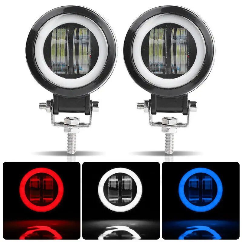 Led Lights For Trucks 2X 3inch 80W LED Light Cube Bar Spot Flood Pods Driving Fog Offroad ATV UTV 4WD 3 In Round Led Fog Lights - Foto 8