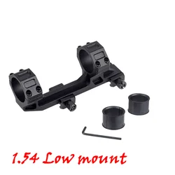 Tactical Cantilever Rifle Scope Ring Mount with Adjustable Profile (1.54 BK)