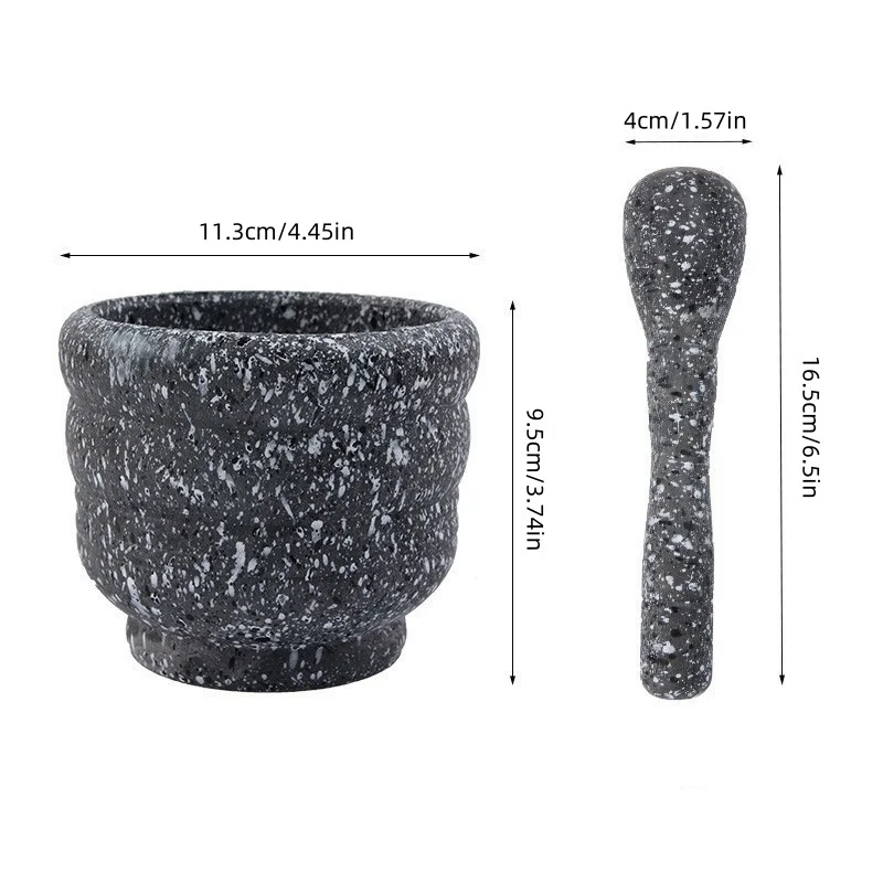 Garlic masher household grinder pressing manual garlic mashed garlic mashing pot mashing press bowl medicine pot pounding stone mortar