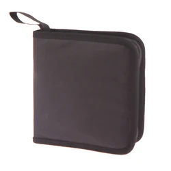 Compact CD/DVD Disc Storage and Organizer Case with 40 - Slot Capacity (Black)
