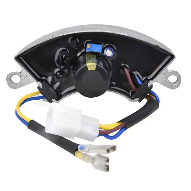 Regolatore Di Tensione AVR Per Generatori Monofase 2-3 KW | Compatto 110x38x35 Mm, Avviamento Elettrico, Nero