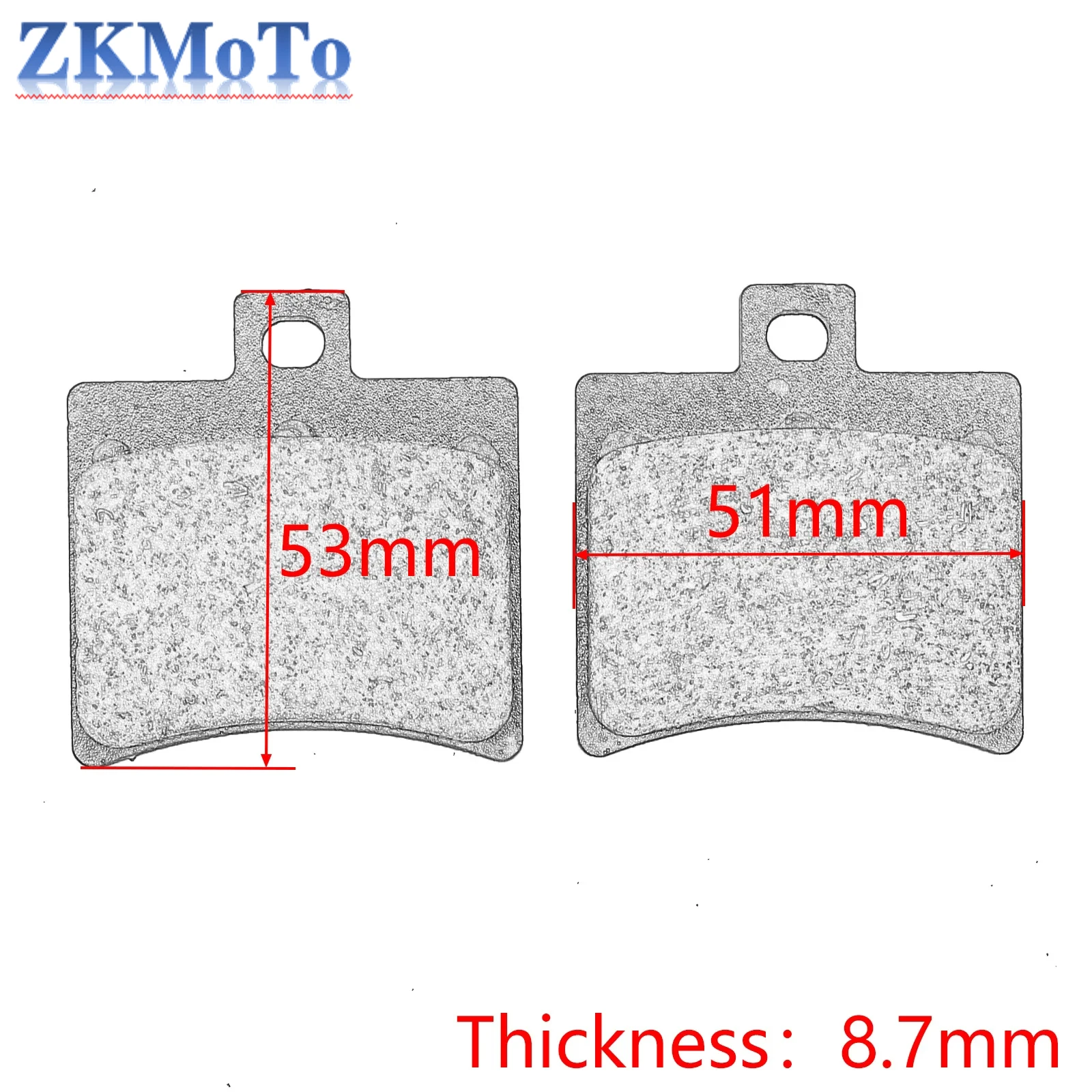 Задние тормозные колодки для мотоцикла Keeway RKV TX Benelli VLM VLX VLC STELS FLAME 200 Generic KSR Moto CODE RIDE BLUR TW 125 150 200 (art.: 3920c6878bede) - 3920c6878bede