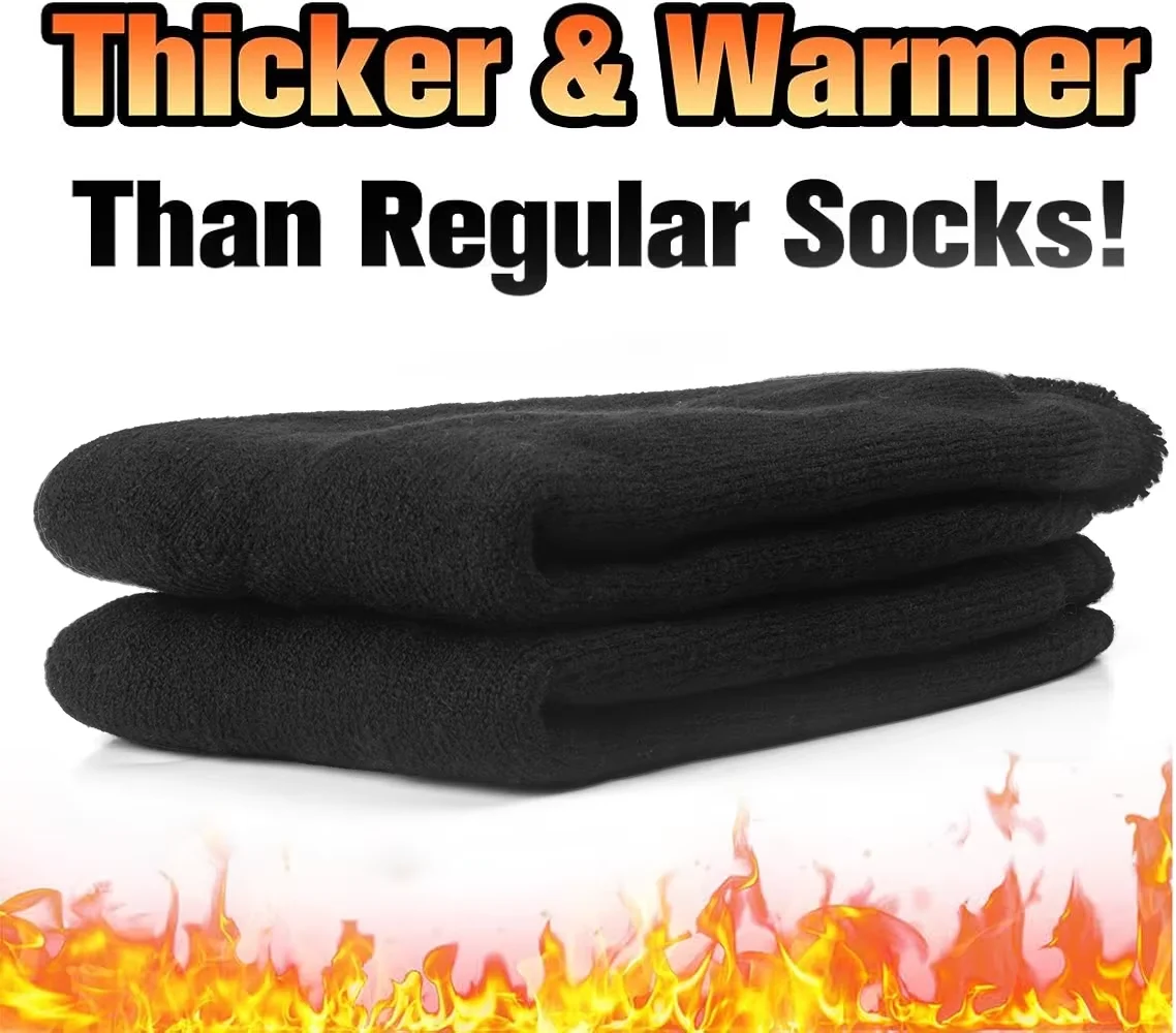 Winter Thermal Insulated Socks – Unisex Cold Weather Outdoor Hiking Warmth Pack