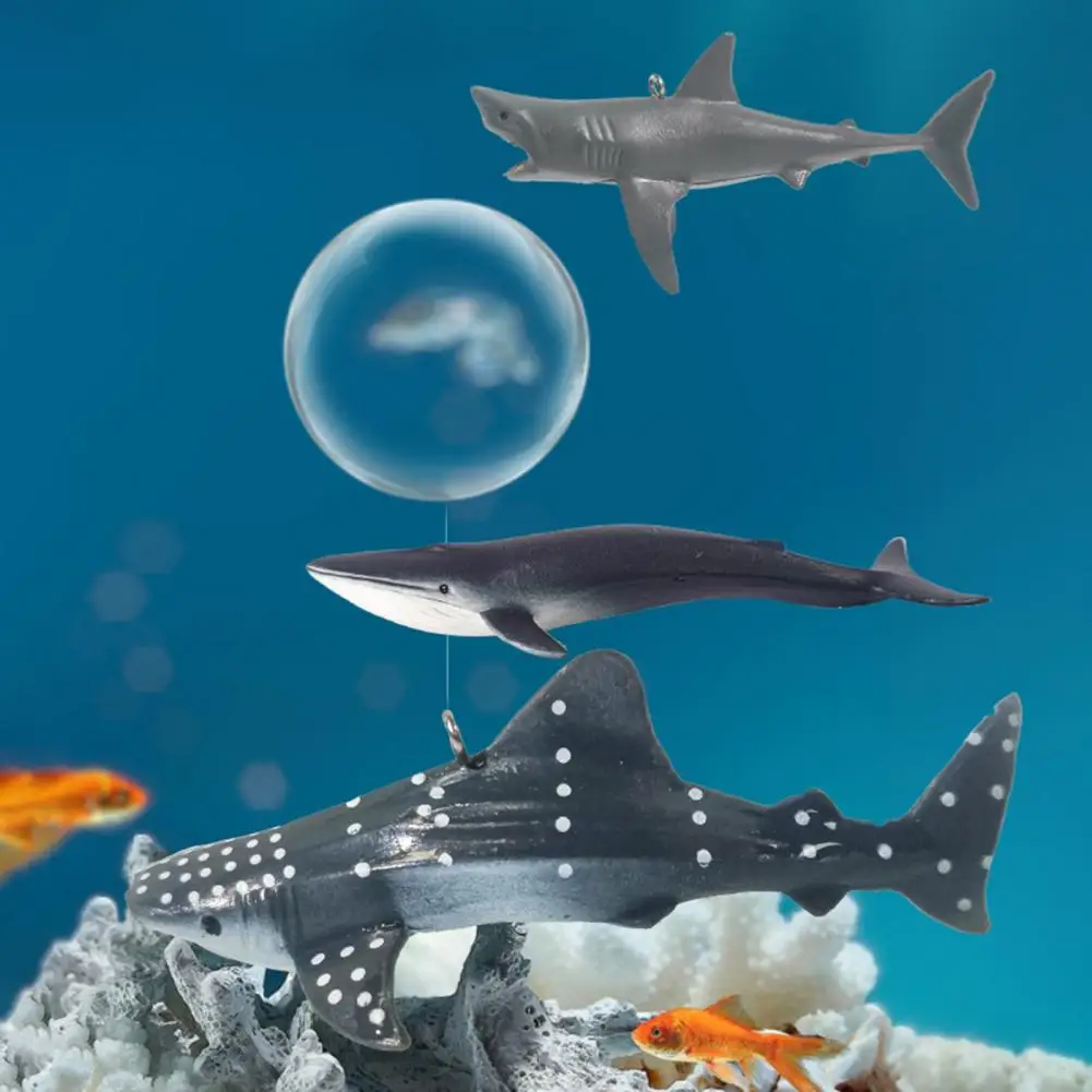 Floating Fish Tank Ornament Fish Tank Cartoon Decoration Vibrant Mini Floating Whales Aquarium Ornaments Realistic for