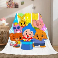 Cute Flannel Blanket Sofa King Size A-Plim A-Plim Warm Bed Fleece Camping Fluffy Soft Blankets for Winter Microfiber Bedding 1