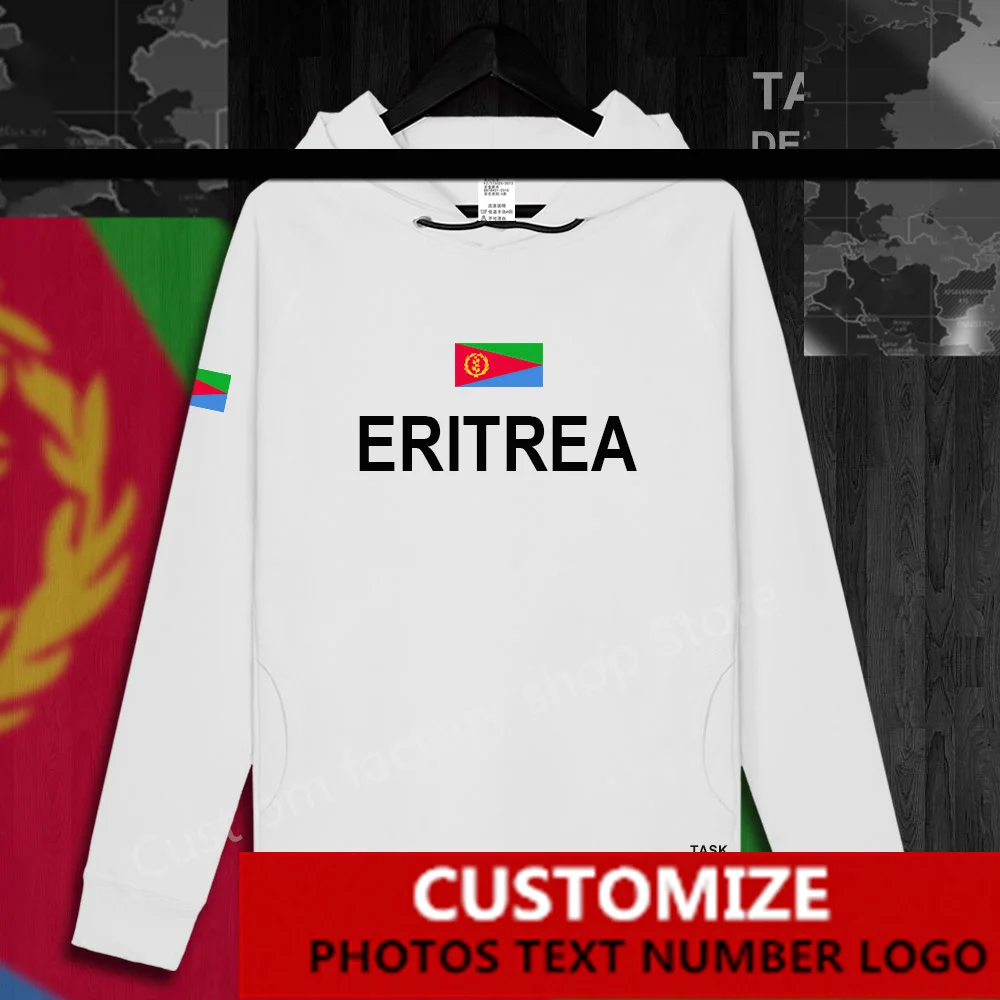 

Eritrea Eritrean ERI ER Free Custom Jersey Fans DIY Name Number LOGO Hoodies Men Women Loose Casual Sweatshirt