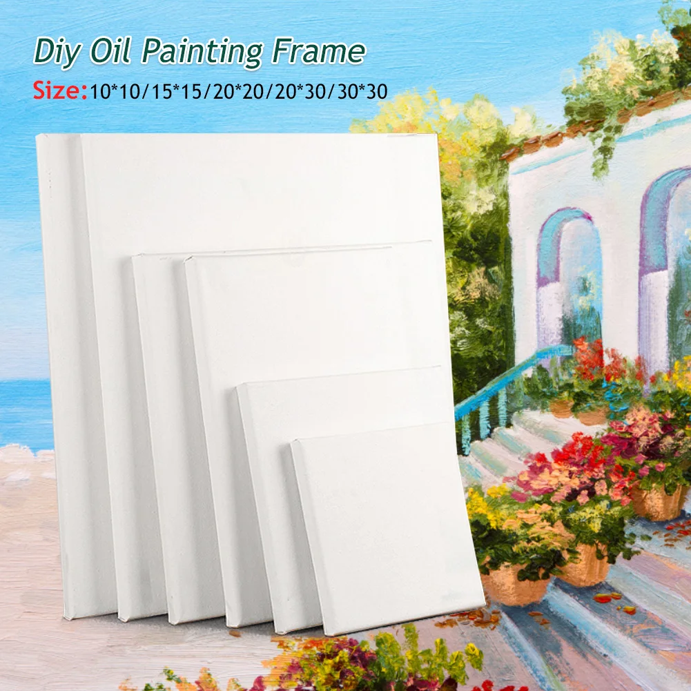 10 Pack Mini Canvas Panels 4 x 4, 100% Cotton White Blank Mini Small  Stretched Canvas Boards for Painting Craft Drawing Small Acrylics Canvas Art  Board Acrylic Oil Paint DIY Kids Children