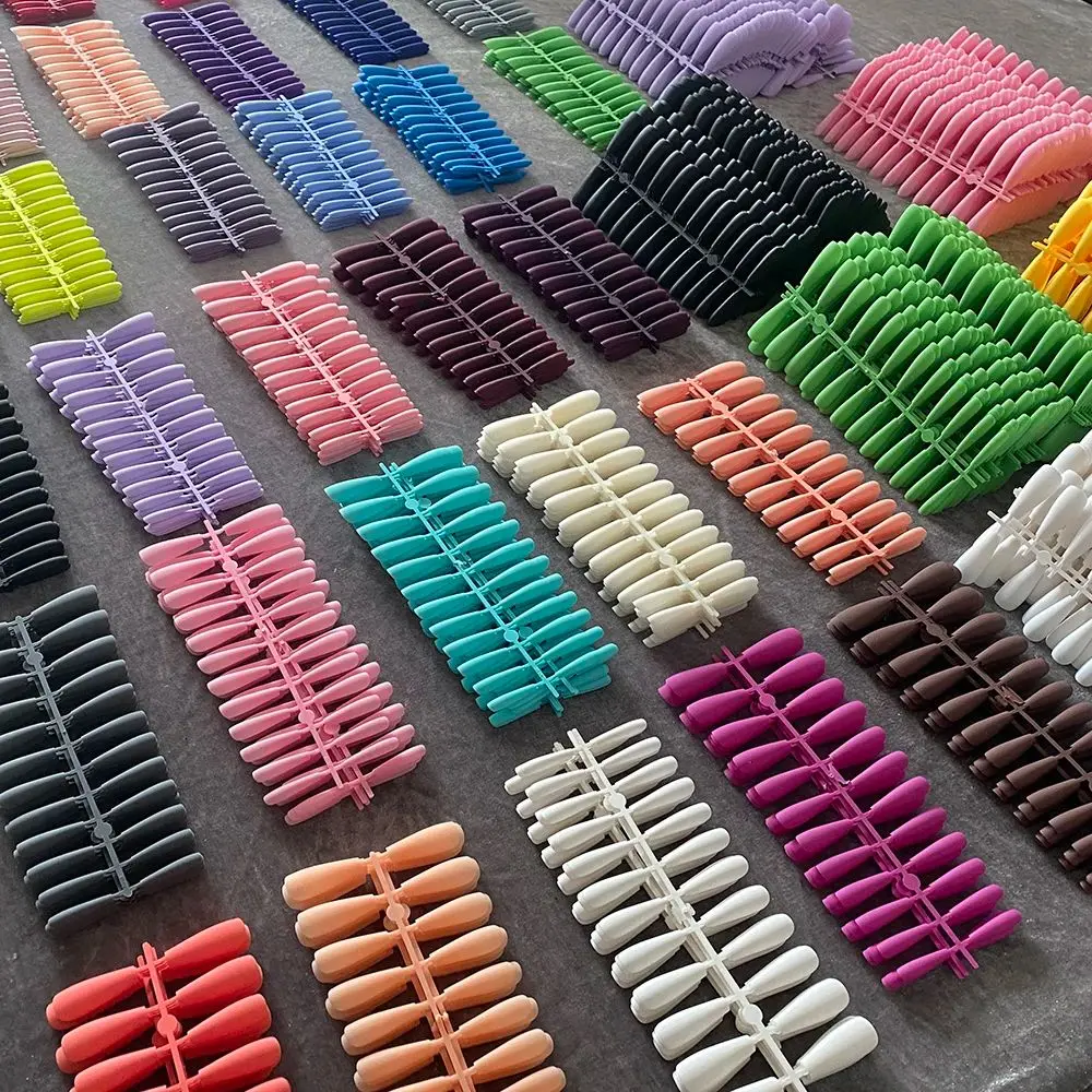 Mix Colors Matte Coffin Full Cover Nail Tips fake nails nail tips false nails false nail tips For Art Artificial Fingernails Fake