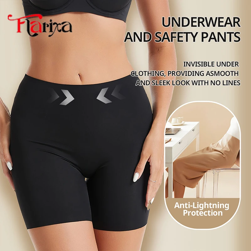 Women High Waist Safety Shorts Under Skirt Boxers Anti Chafing Thighs Comfortable Yoga Leggings Pants