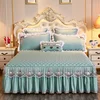 Lace Bed Sheet Sets Home Cute Bed Sheets Queen/King Size Bedspread Cotton Warm Cushion Bed Skirt 1/3 Pcs Bed Sheets 2