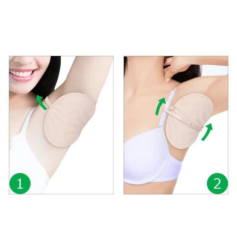 Underarm Sweat Pads 1 Pair Washable Absorbing Guards Dress Perspiration Deodorant