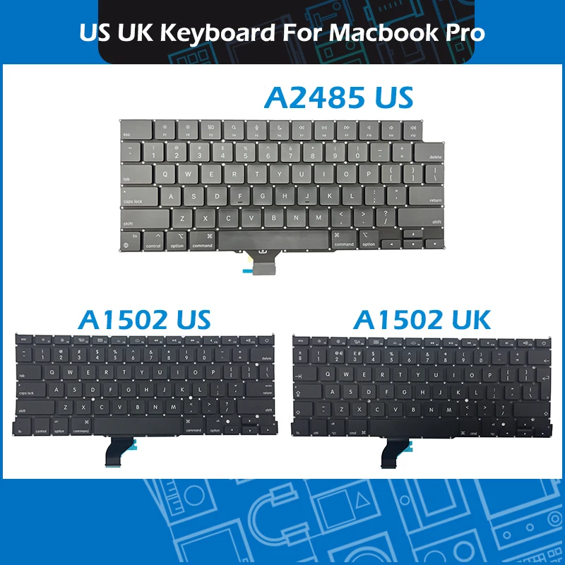Replacement US Keyboard & Backlit for Aple Macook Pro 15 Inch Unibody A1286 09-12