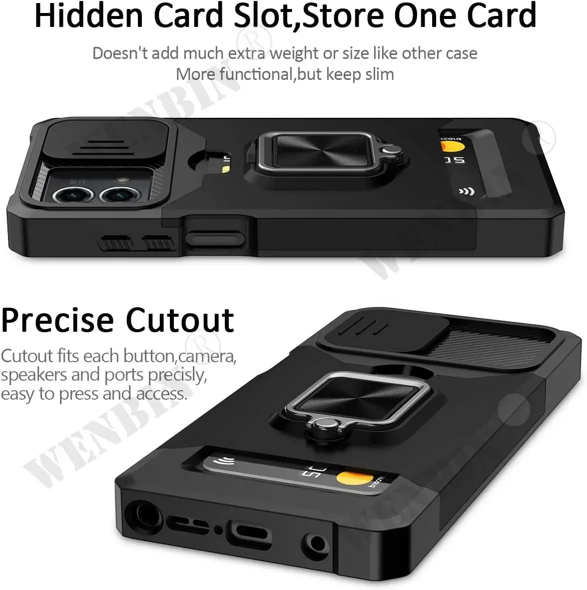 custodia per samsung s24 s23 ultra plus a14 a54 cover scorrevole per fotocamera e porta carte protezione magnetica resistente_voghion.com