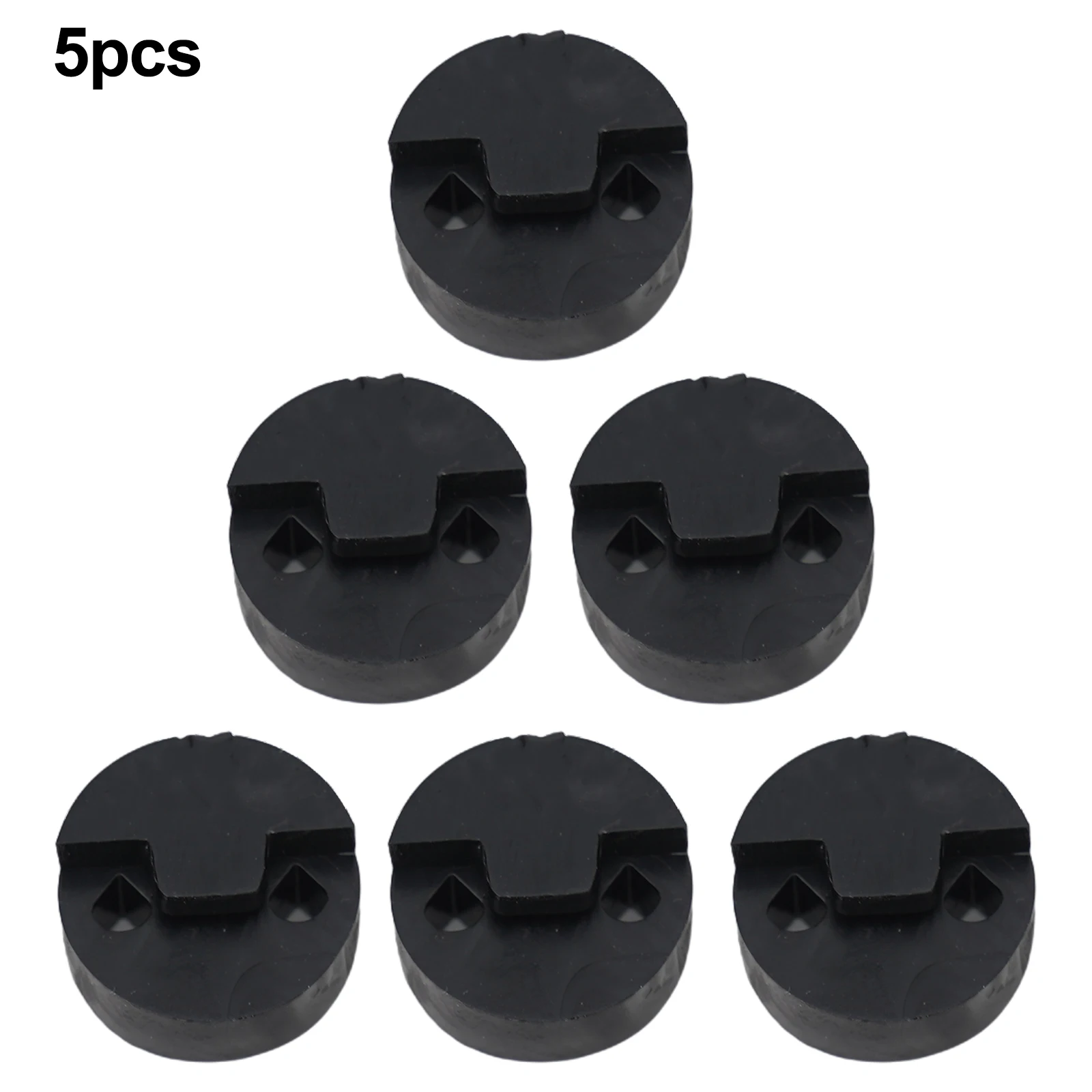 Violin Mute 5 Pcs Professional Violin Parts 20X20mm Round Rubber Mute Silencer Stringed Musical Instrument Accessories