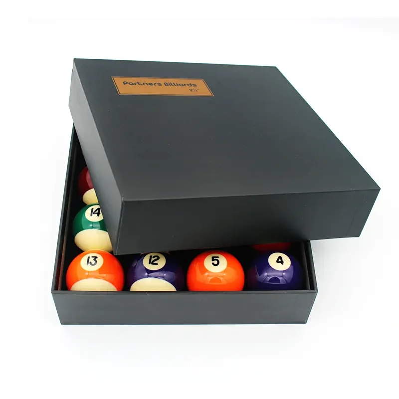 Billiard Products Premium Quality 52.5mm Resin Billiard Pool Balls for Club Pool Table Games