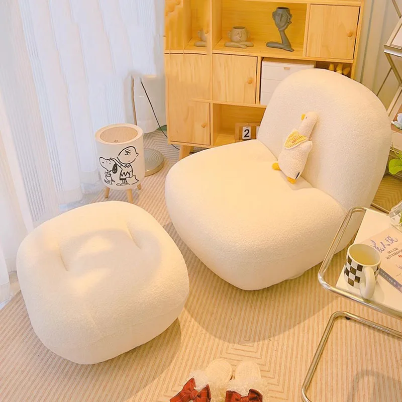 

Footrest Design Living Room Chair Modern White Relax Lounge Chair Recliner Computer Muebles Para El Hogar Home Furniture