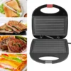 110V Panini Press Grill Nonstick Panini Sandwich Maker Double Sided Indoor Grill Sandwich Toaster for Cooking Baking 750W 3