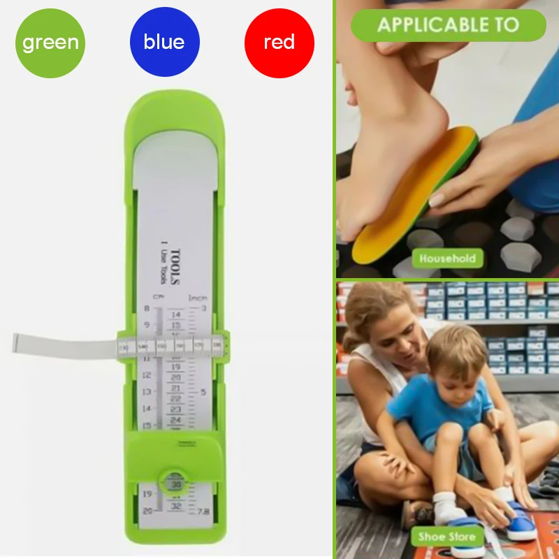 Règle de mesure des pieds pour enfant, 20cm, jauge de taille des  chaussures, outil calculatrice - AliExpress