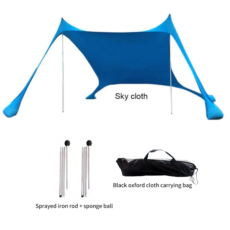 Beach Sunshade Canopy Tent Outdoor Windproof UV Protection Canopy Camping Hiking Fishing Picnic Tent Tourist Beach Sun Shelter camping tent sun shade sail