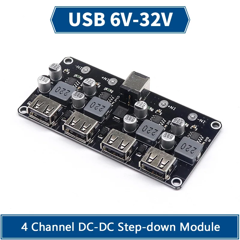 USB QC3.0 QC2.0 DC-DC понижающий преобразователь зарядный модуль 6-32 в 9 12 В 24 для быстрой