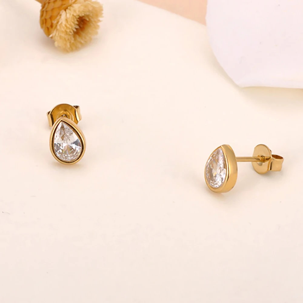 JeeMango Zarte Bling-Ohrringe mit kubischem Zirkonia, Blumen-Ohrringe, Valentinstagsgeschenk, hochwertiger Edelstahl, Alltagsschmuck E26071 – Detail 12