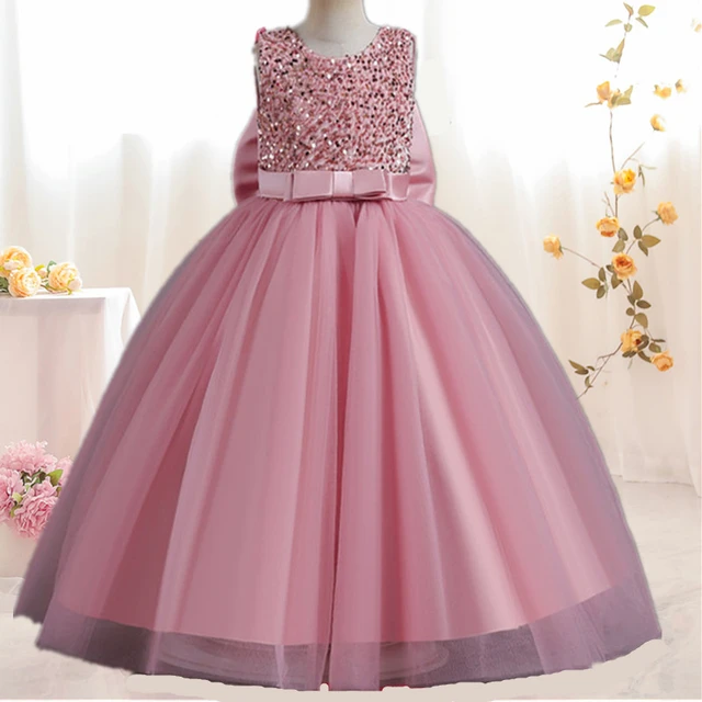 Girls Beautiful long Pink Party Prom style Dress - 170cm / Age Guide 12-14