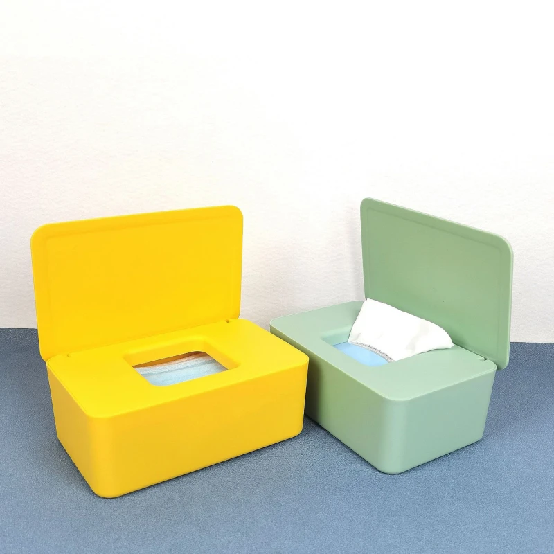 Tissue Box New Plastic Tissue Box Wet Tissue Holder Cover Wipes Paper Paper Storage Box Towel Dispenser Home Napkin Organizer