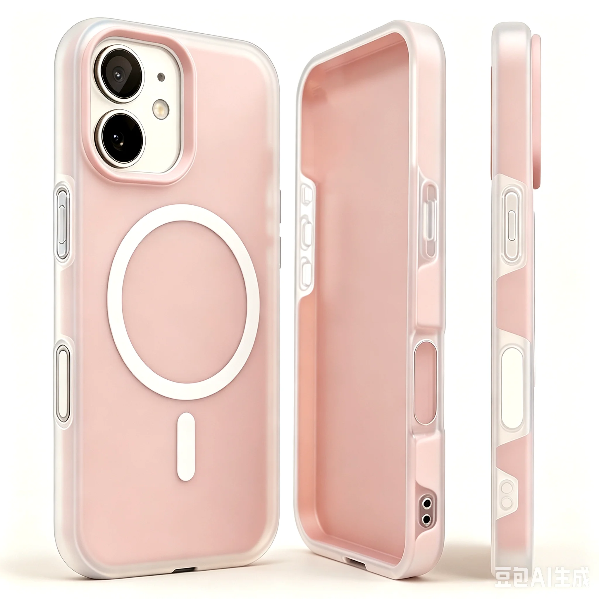 Magnetic Shockproof Silicone Case with Camera Control Cover