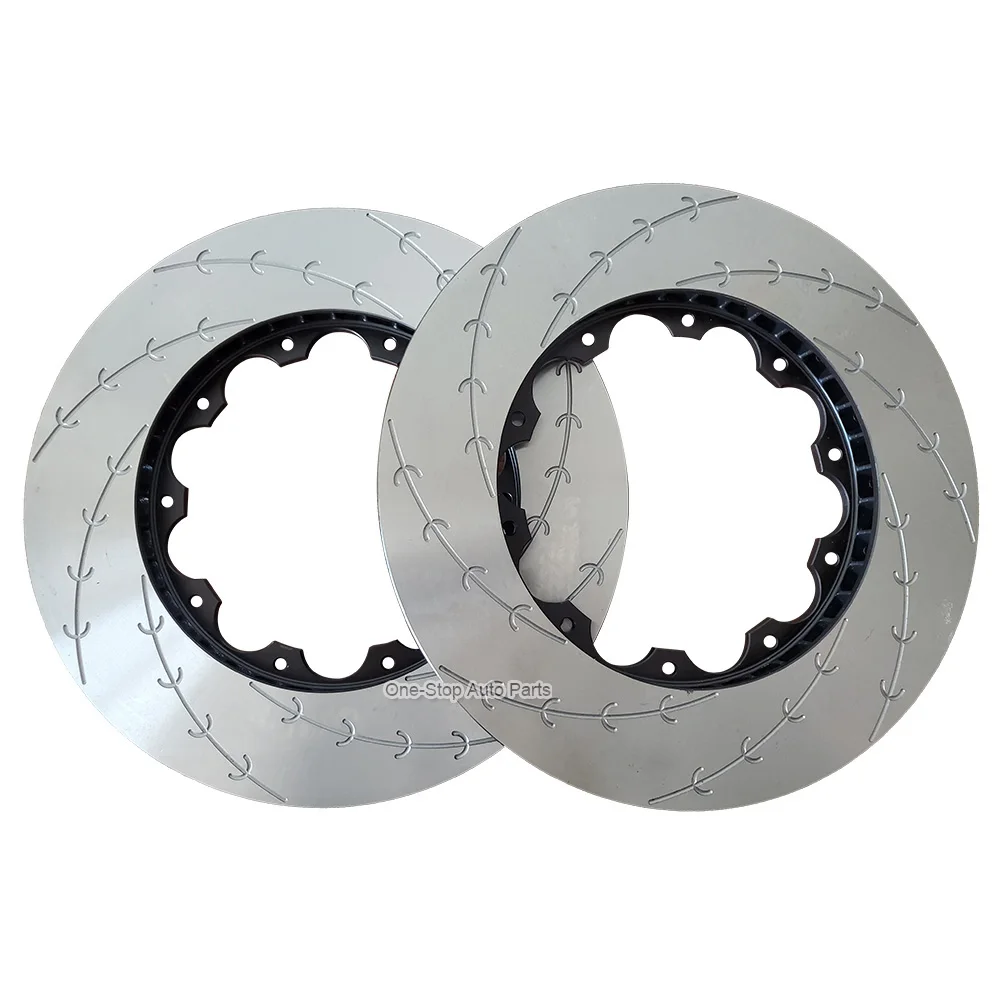 High Carbon Alloy Brake Rotor Ring Sports Car Slotted Safety Front Rear Brake Disc For Nissan GTR R35 380MM 390MM