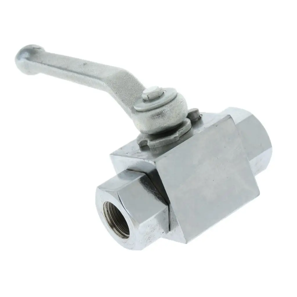 BSP 2 Way High Pressure Hydraulic Steel Ball Female DN10 3/8