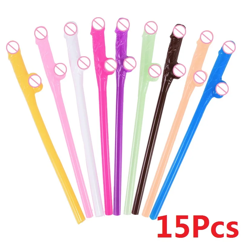 Hen Party Bar Cups Penis Shot Wine of Glasses Beer Transparent Cocktail Vasos De Vidrio Dick Willy Bachelorette Straws Bridal