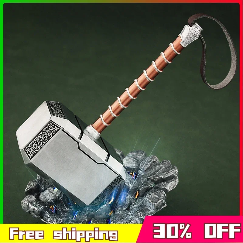 

Marvel The Avengers Anime Figure Thor Odinson Mjolnir Movie Cosplay Prop Weapon Metal Material Samurai Sword Model Gift Toy Game