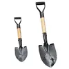 Outdoor Children Digging Shovel Metal Digging Sand Shovel With Wooden Handle Kids Mini Beach Garden Snow Shove 5