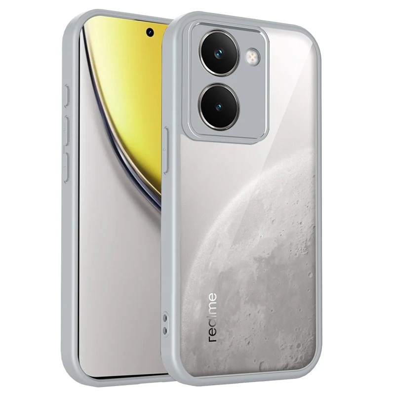 Transparent Silicone Shockproof Clear Phone Case with PC Back and TPU Bumper
