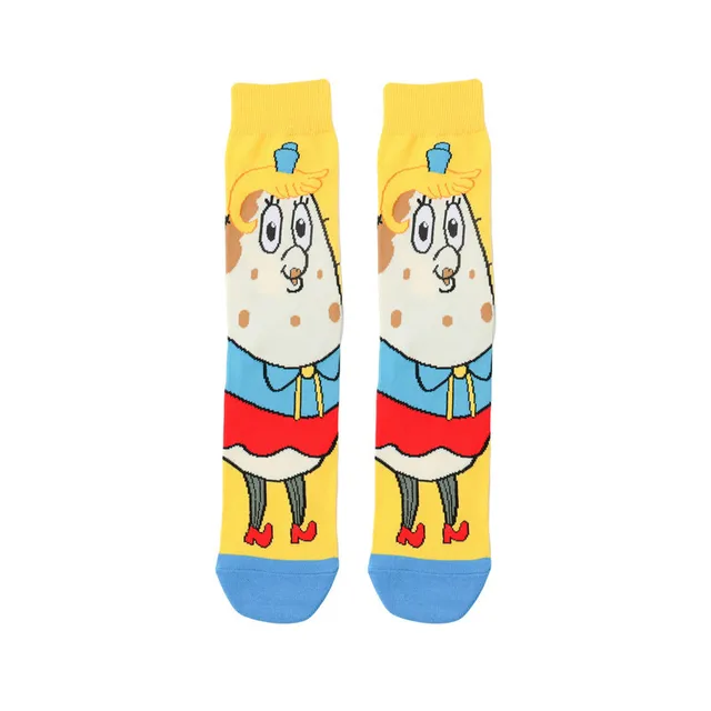 SpongeBob Squidward Tentacles Patrick Star Crab boss Plankton  cartoon Adult tube socks Cosplay Children Christmas Gifts sock 11